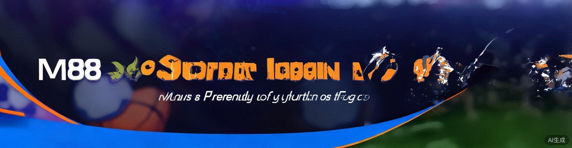 Banner utama M88 Login Indonesia menampilkan antarmuka modern platform taruhan olahraga M88 Sports